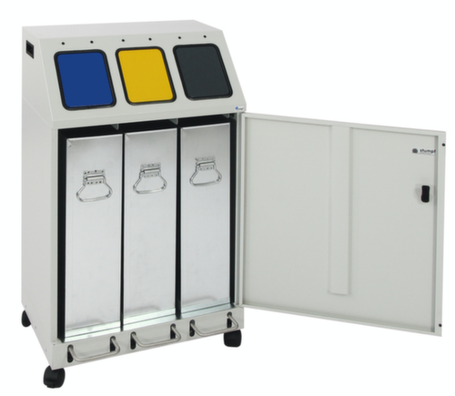 stumpf Kompakte Wertstoffsammelstation Triplex, 3 x 30 l