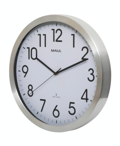 MAUL Elegante Funk-Wanduhr MAULmove, mit arabischen Zahlen, Ø 400 mm
