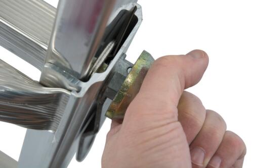 Krause Vierteilige Mehrzweck-Teleskopleiter STABILO® Professional, 4 x 5 profilierte Sprossen