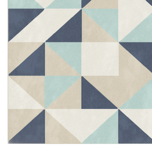 Paperflow Heller Teppich Canvas aus mehrfarbigem Garn