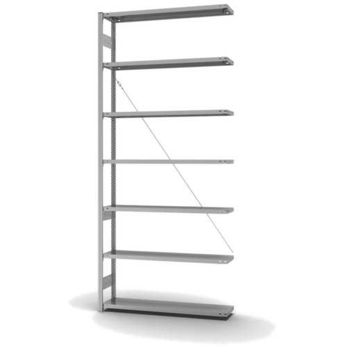 hofe System-Steckregal in Standard Bauart, Höhe x Breite x Tiefe 3000 x 1310 x 335 mm, 7 Böden