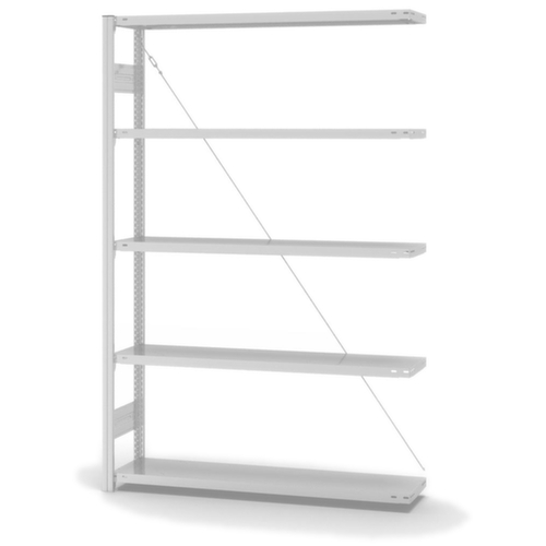 hofe System-Steckregal in Standard Bauart, Höhe x Breite x Tiefe 2000 x 1310 x 335 mm, 5 Böden