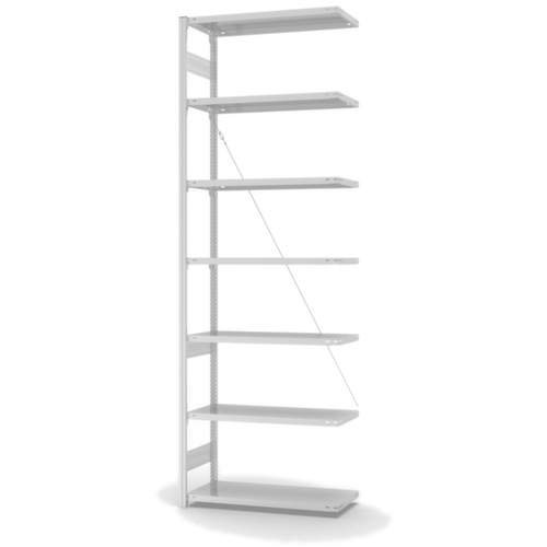 hofe System-Steckregal in mittelschwerer Bauart, Höhe x Breite x Tiefe 3000 x 1010 x 435 mm, 7 Böden