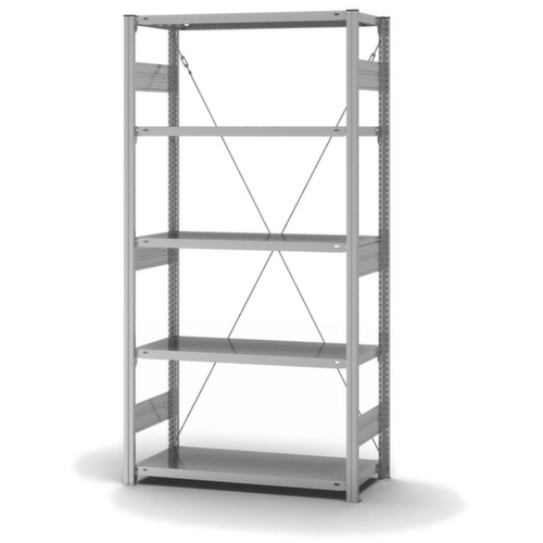 hofe System-Steckregal, Höhe x Breite x Tiefe 2000 x 1060 x 435 mm, 5 Böden