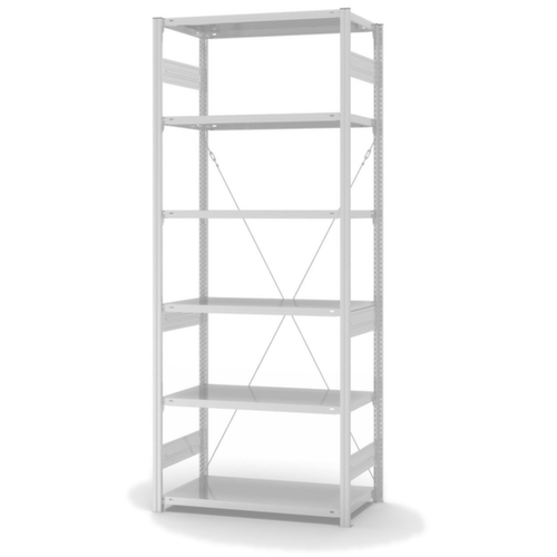 hofe System-Steckregal, Höhe x Breite x Tiefe 2500 x 1060 x 535 mm, 6 Böden