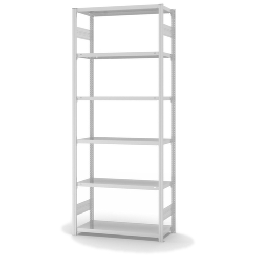 hofe Traversenregal in Standard Bauart, Höhe x Breite x Tiefe 2500 x 1060 x 435 mm, 6 Böden