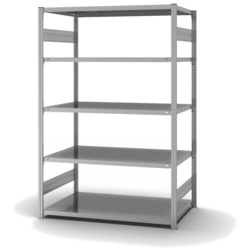 hofe Traversenregal in Standard Bauart, Höhe x Breite x Tiefe 2000 x 1360 x 835 mm, 5 Böden
