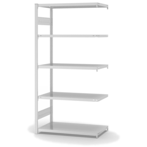 hofe Traversenregal in mittelschwerer Bauart, Höhe x Breite x Tiefe 2000 x 1010 x 535 mm, 5 Böden