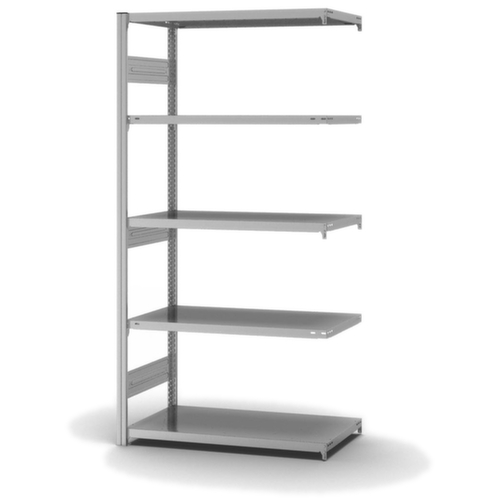 hofe Traversenregal in schwerer Bauart, Höhe x Breite x Tiefe 2000 x 1010 x 535 mm, 5 Böden