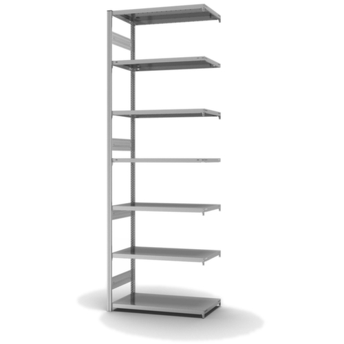 hofe Traversenregal in schwerer Bauart, Höhe x Breite x Tiefe 3000 x 1010 x 535 mm, 7 Böden