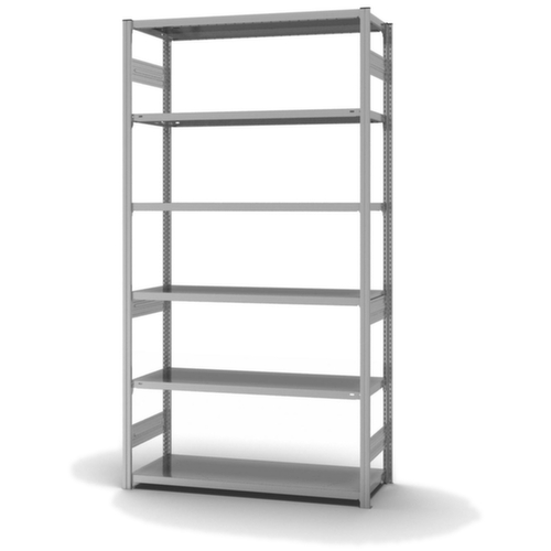 hofe Traversenregal in schwerer Bauart, Höhe x Breite x Tiefe 2500 x 1360 x 535 mm, 6 Böden