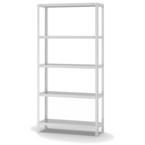 hofe Schraubregal, 5 Böden, RAL7035 Lichtgrau