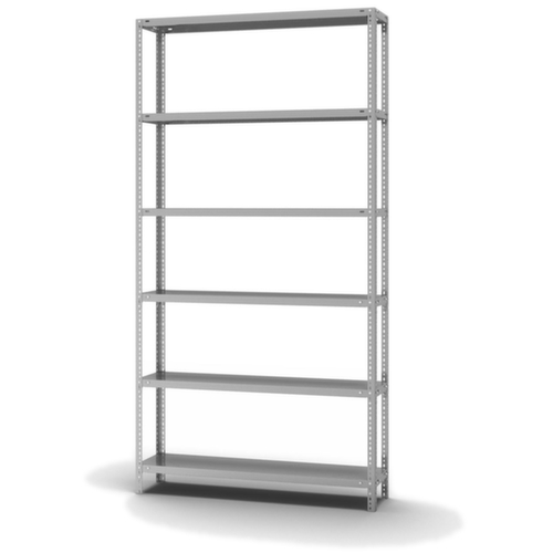 hofe Schraubregal, 6 Böden, mit korrosionsschützender Zinkbeschichtung