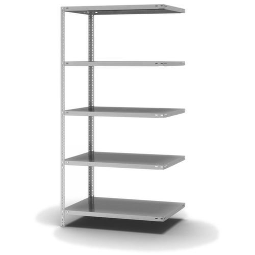 hofe Schraubregal Anbaufeld, 5 Böden, mit korrosionsschützender Zinkbeschichtung