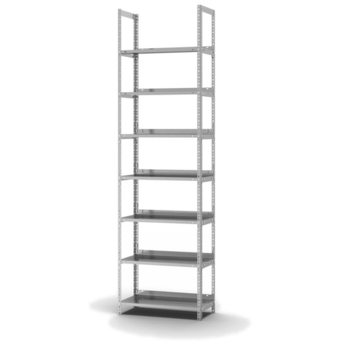 hofe Akten-Schraubregal, 7 Böden, mit korrosionsschützender Zinkbeschichtung