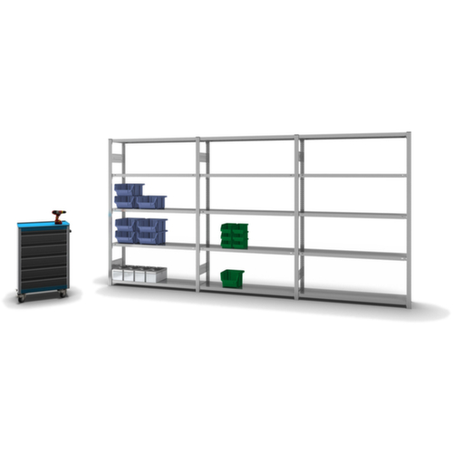 hofe Traversenregal in Standard Bauart, Höhe x Breite x Tiefe 2000 x 1310 x 335 mm, 5 Böden