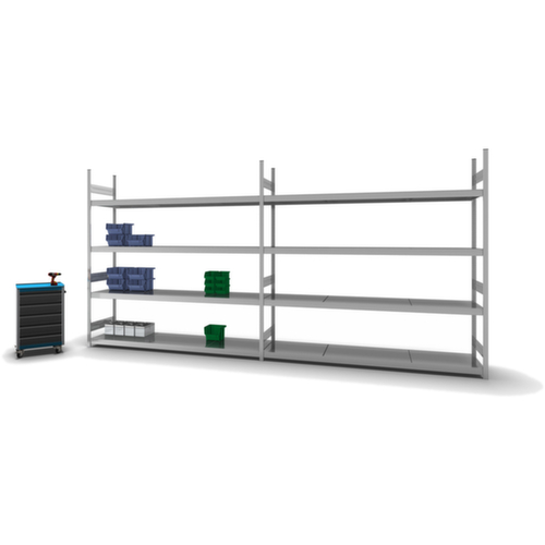 hofe Weitspannregal mit Stahlböden