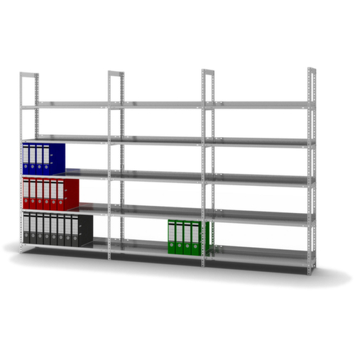 hofe Akten-Schraubregal, 5 Böden, mit korrosionsschützender Zinkbeschichtung