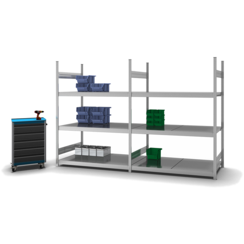 hofe Weitspannregal mit Stahlböden