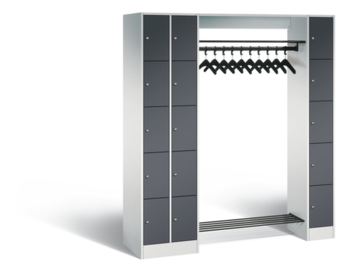 C+P Schließfach-Garderobe Classic mit 15 Fächern, Breite 2100 mm