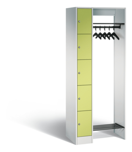 C+P Schließfach-Garderobe Classic mit 5 Fächern, Breite 740 mm