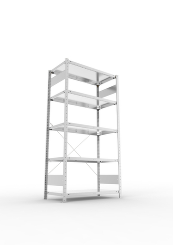 META System-Steckregal CLIP, Höhe x Breite x Tiefe 2000 x 1056 x 536 mm, 5 Böden