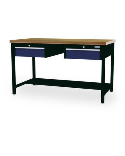 Bedrunka + Hirth Werkbank, 2 Schubladen, 1/2 Ablageboden