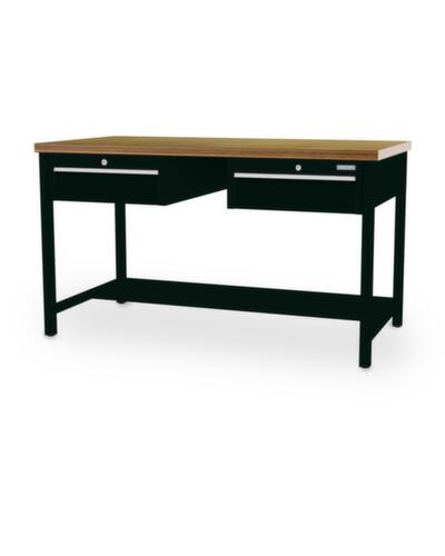 Bedrunka + Hirth Werkbank, 2 Schubladen, 1/2 Ablageboden