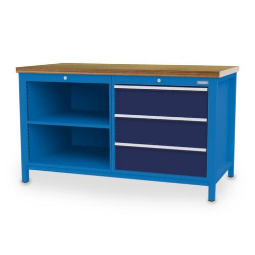 Bedrunka + Hirth Werkbank, 3 Schubladen, 2 Ablageböden