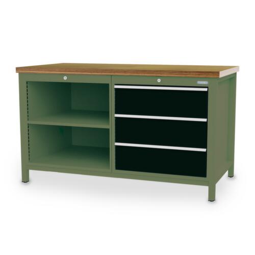 Bedrunka + Hirth Werkbank, 3 Schubladen, 2 Ablageböden