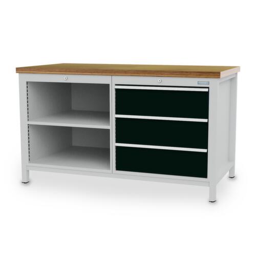 Bedrunka + Hirth Werkbank, 3 Schubladen, 2 Ablageböden