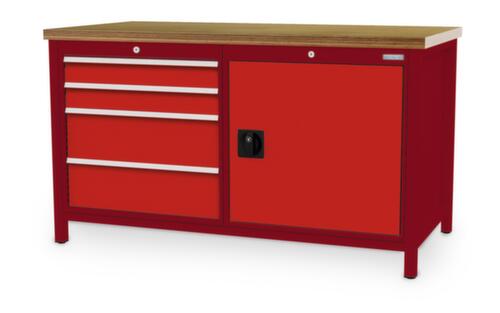 Bedrunka + Hirth Werkbank, 4 Schubladen, 1 Schrank