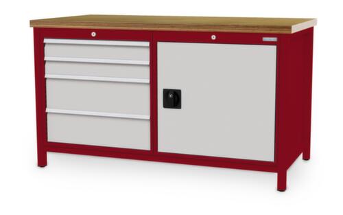 Bedrunka + Hirth Werkbank, 4 Schubladen, 1 Schrank