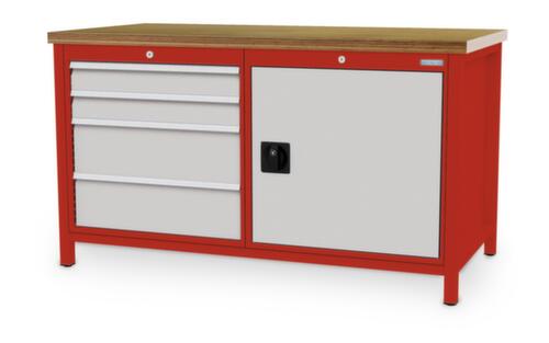 Bedrunka + Hirth Werkbank, 4 Schubladen, 1 Schrank
