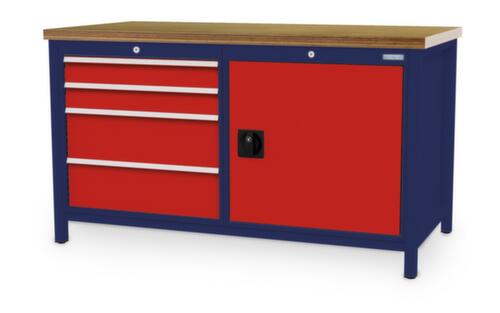 Bedrunka + Hirth Werkbank, 4 Schubladen, 1 Schrank