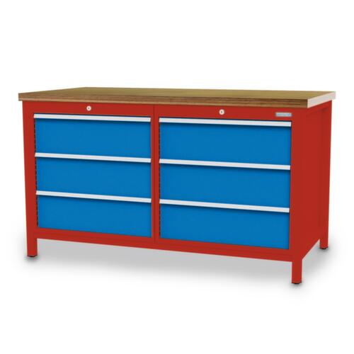 Bedrunka + Hirth Werkbank, 6 Schubladen
