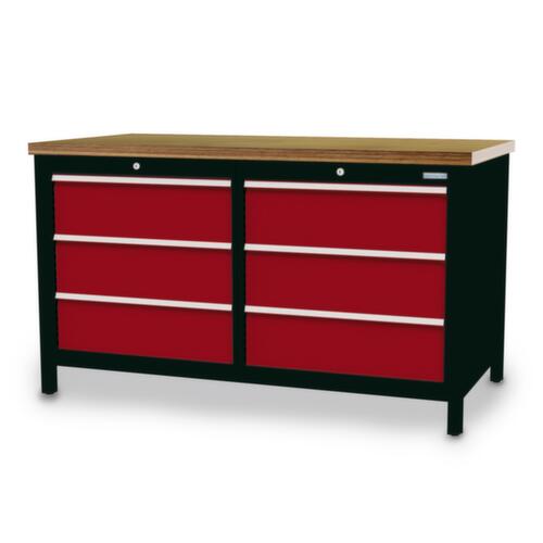 Bedrunka + Hirth Werkbank, 6 Schubladen