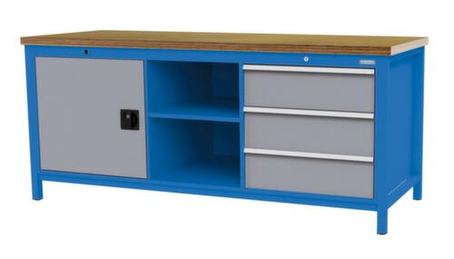 Bedrunka + Hirth Werkbank, 3 Schubladen, 1 Schrank, 2 Ablageböden