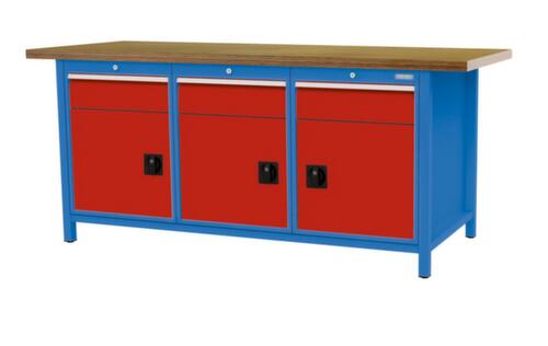 Bedrunka + Hirth Werkbank, 3 Schubladen, 3 Schränke