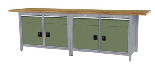 Bedrunka + Hirth Werkbank, 4 Schubladen, 4 Schränke