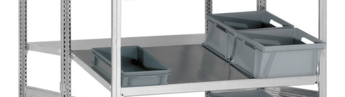 hofe Gerader und schräger Fachboden für Kanbanregal, Breite x Tiefe 1300 x 1000 mm