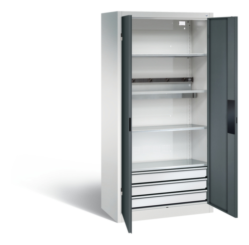 C+P Akkuladeschrank ERGO, RAL7035 Lichtgrau/RAL7016 Anthrazitgrau