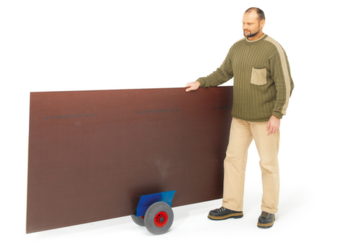 Rollcart Plattenroller mit Gummibelag, Traglast 200 kg, Vollgummi-Bereifung