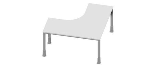 Nowy Styl Höhenverstellbarer Freiform-Schreibtisch E10 mit 4-Fußgestell aus Quadratrohr