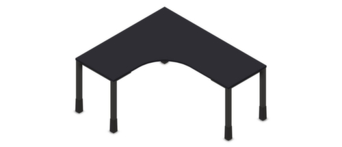 Nowy Styl Höhenverstellbarer Freiform-Schreibtisch E10