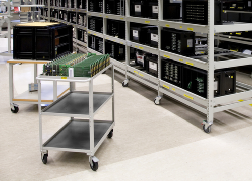 Treston ESD-Etagenwagen, Traglast 90 kg, 3 Etagen