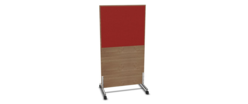 Nowy Styl Trennwand E10 aus Holz mit Stoffbespannung, Höhe x Breite 1545 x 800 mm