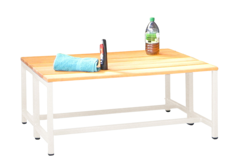 PAVOY Umkleidebank Basis mit Holzleisten