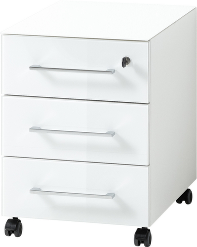 Rollcontainer GW-MONTERIA mit 3 Schubladen, 3 Schublade(n), weiß/weiß