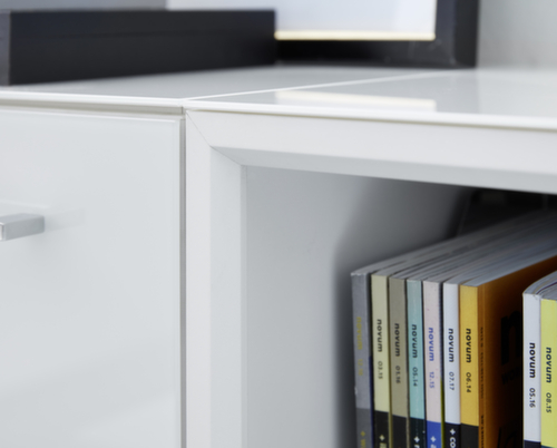 Büroregal GW-MONTERIA, Breite 500 mm, 3 OH, weiß